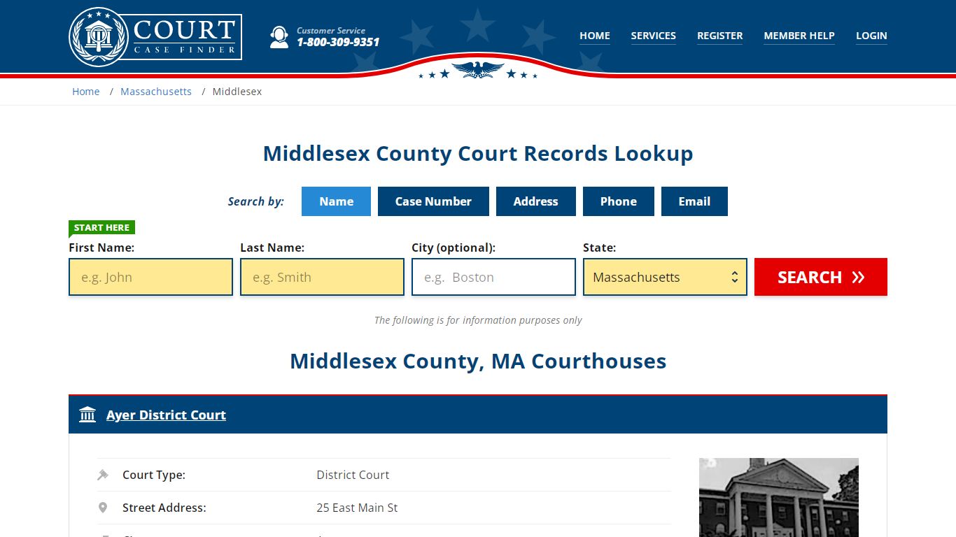 Middlesex County Court Records | MA Case Lookup